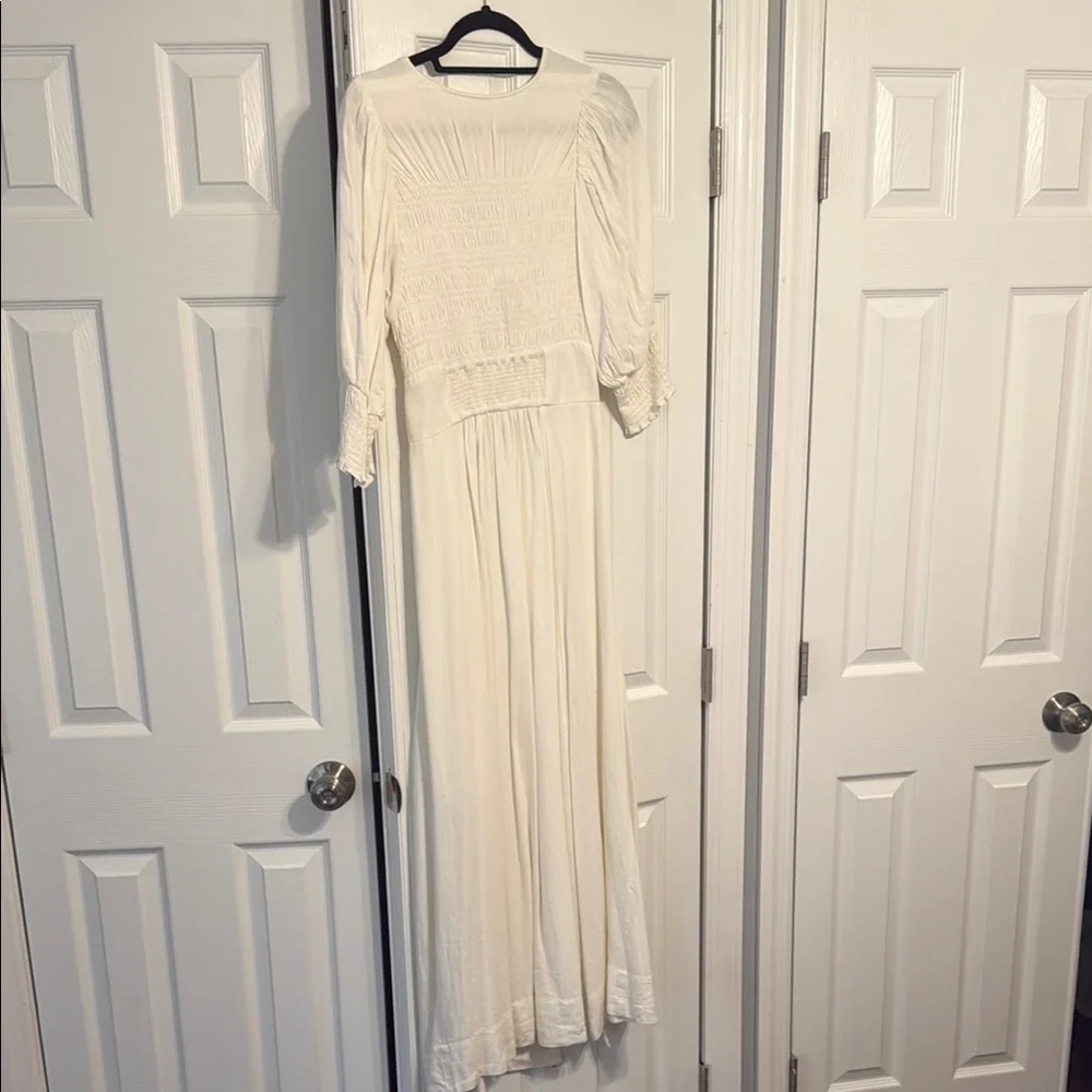 FREE PEOPLE front tie Maxi Dress